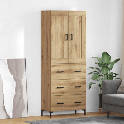 Highboard 2 pcs Artisan Oak 69.5 x 34 x 180 cm Engineered Wood