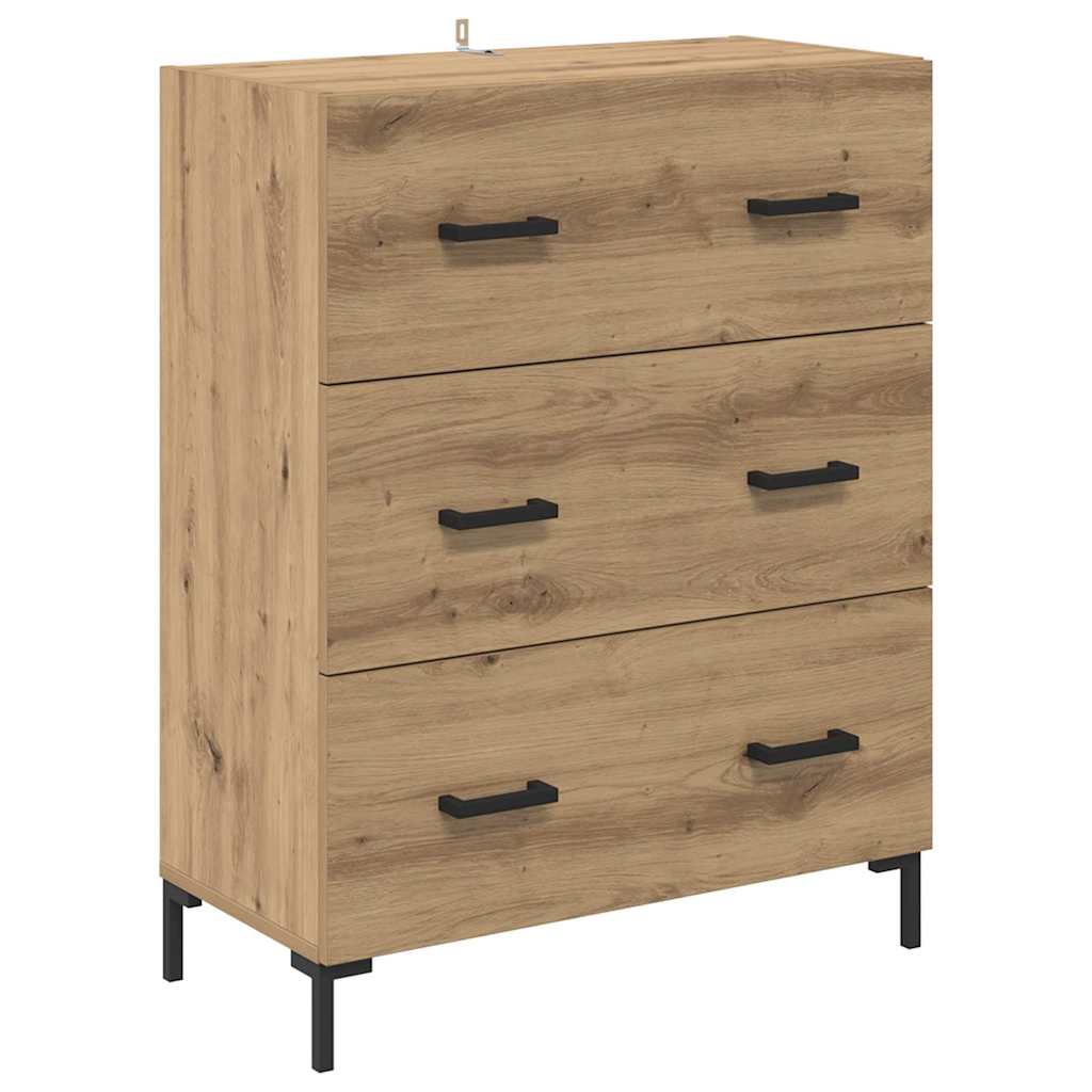 Highboard 2 pcs Artisan Oak 69.5 x 34 x 180 cm Engineered Wood