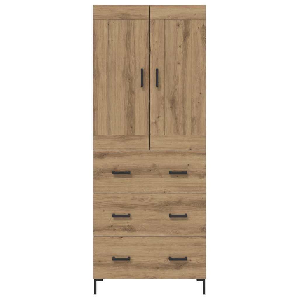 Highboard 2 pcs Artisan Oak 69.5 x 34 x 180 cm Engineered Wood