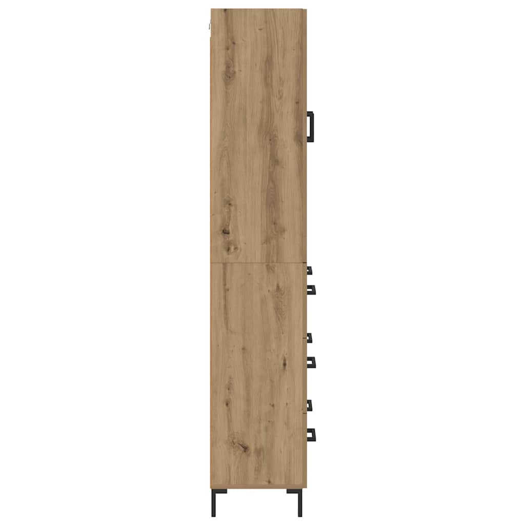 Highboard 2 pcs Artisan Oak 69.5 x 34 x 180 cm Engineered Wood