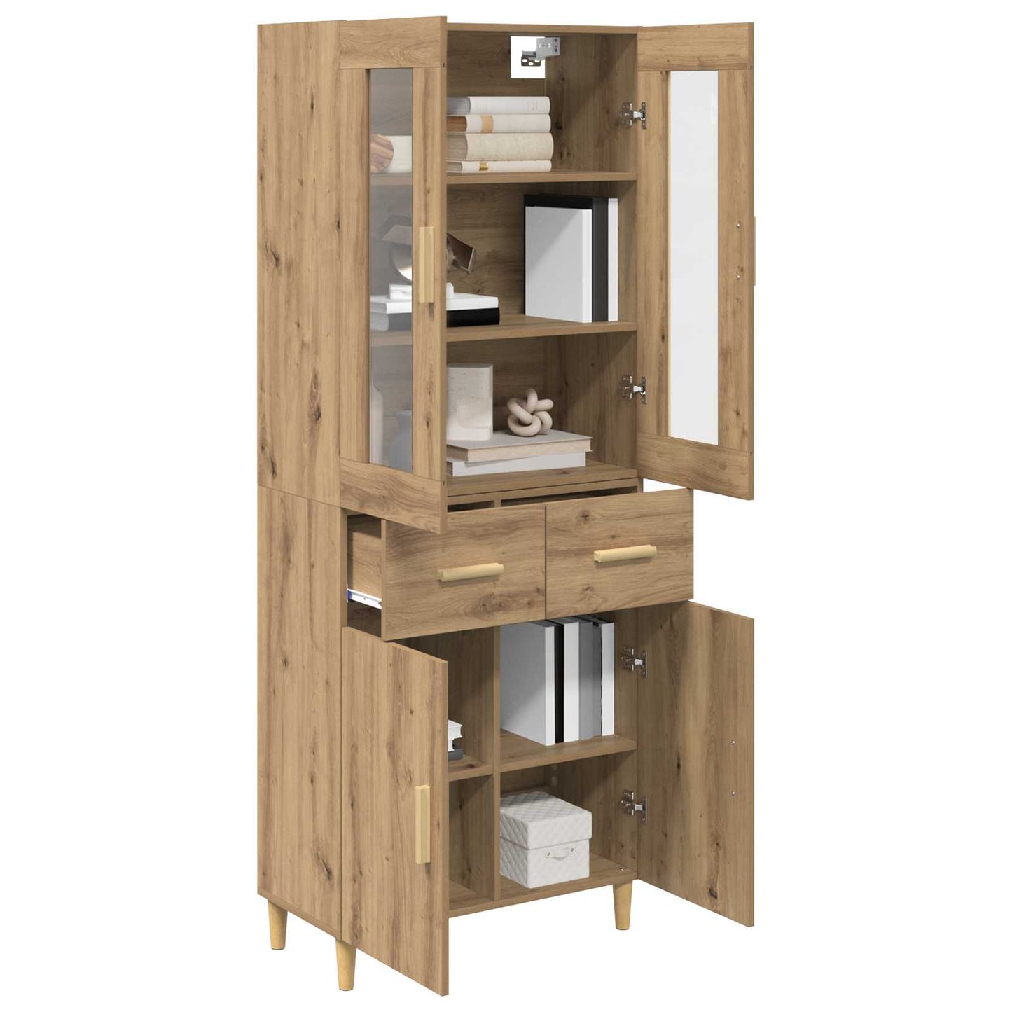 Highboard Artisan Oak 69.5 x 34 x 180 cm Engineered Wood