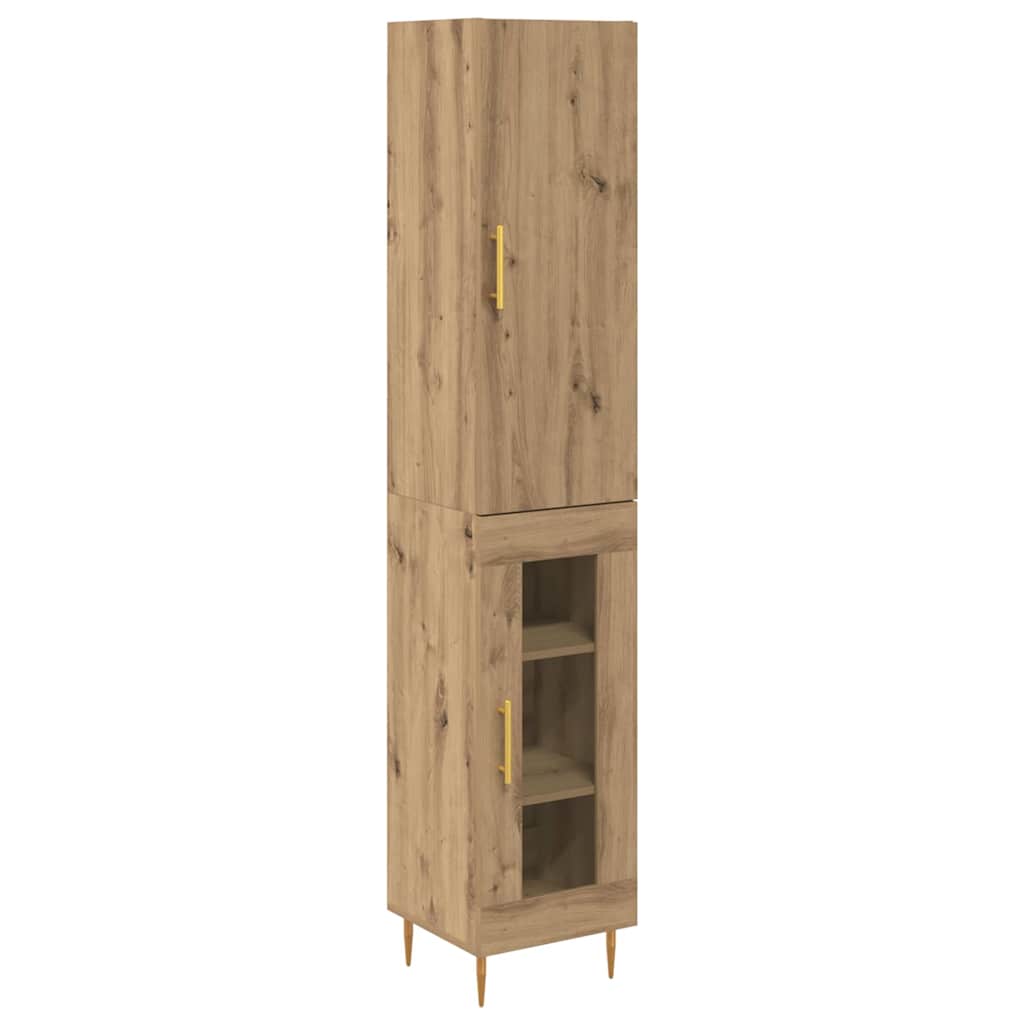 Highboard 2 pcs Artisan Oak Engineered Wood