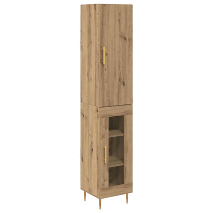 Highboard 2 pcs Artisan Oak Engineered Wood