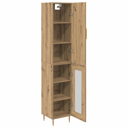 Highboard 2 pcs Artisan Oak Engineered Wood