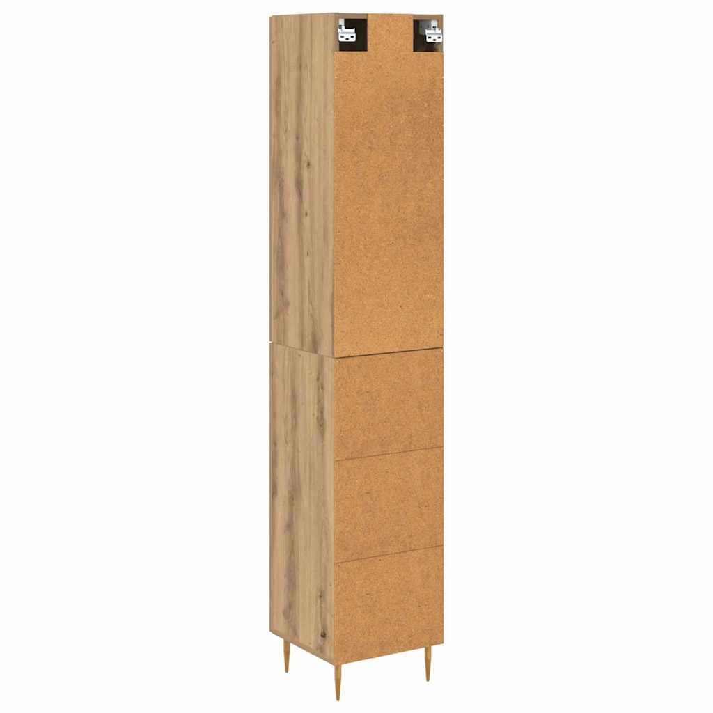 Highboard 2 pcs Artisan Oak Engineered Wood