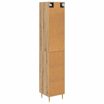 Highboard 2 pcs Artisan Oak Engineered Wood