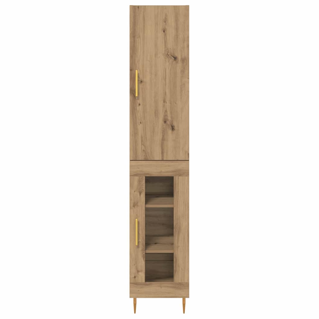 Highboard 2 pcs Artisan Oak Engineered Wood