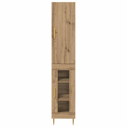 Highboard 2 pcs Artisan Oak Engineered Wood