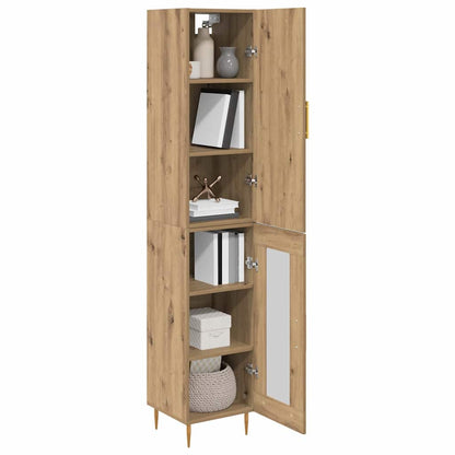 Highboard 2 pcs Artisan Oak Engineered Wood