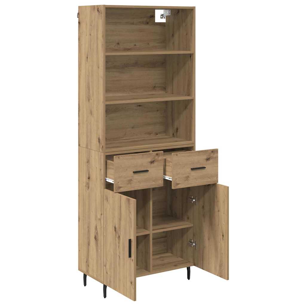 Highboard with Drawer Artisan Oak 69.5 x 34 x 180 cm