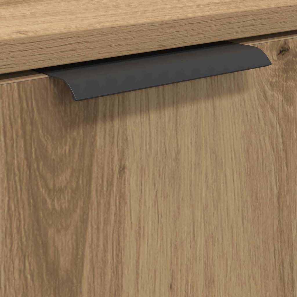 Bathroom Cabinet Set with Shelf Artisan Oak Engineered Wood