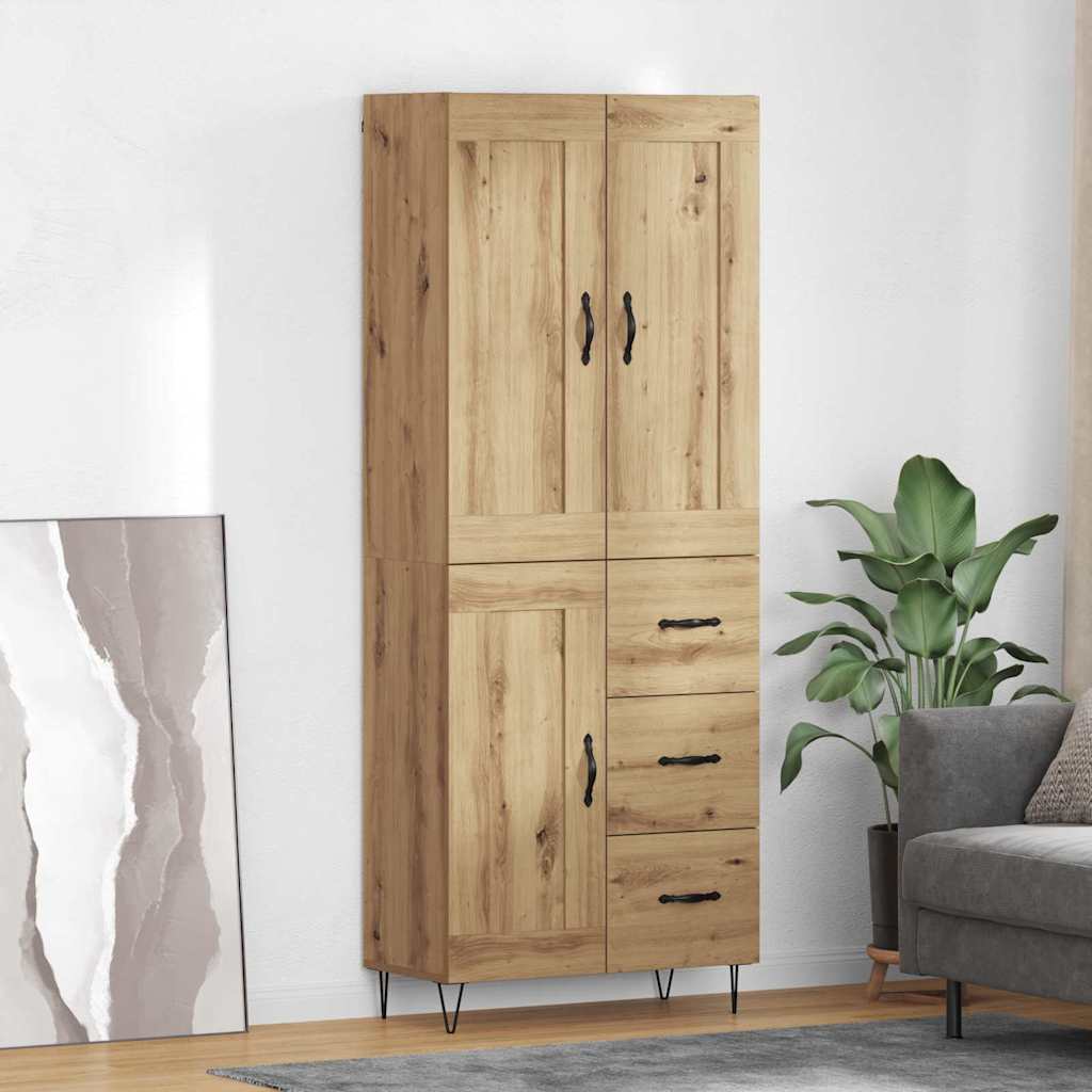Highboard Artisan Oak 69.5 x 34 x 180 cm Engineered Wood