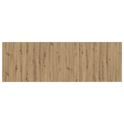 Headboard with Cabinet 3 pcs Artisan Oak Engineered Wood