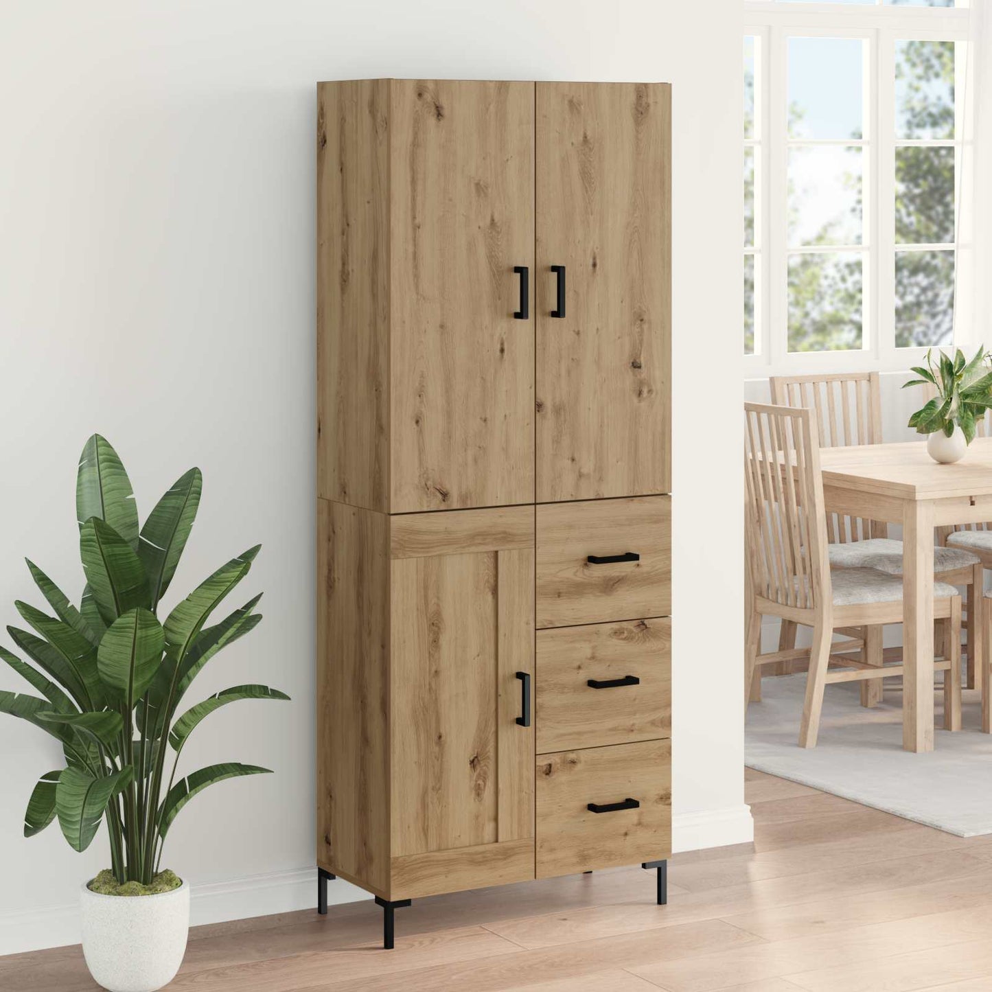 Highboard Artisan Oak 69.5 x 34 x 180 cm Engineered Wood