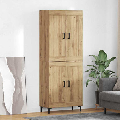 Highboard 2 pcs Artisan Oak 69.5 x 34 x 180 cm Engineered Wood