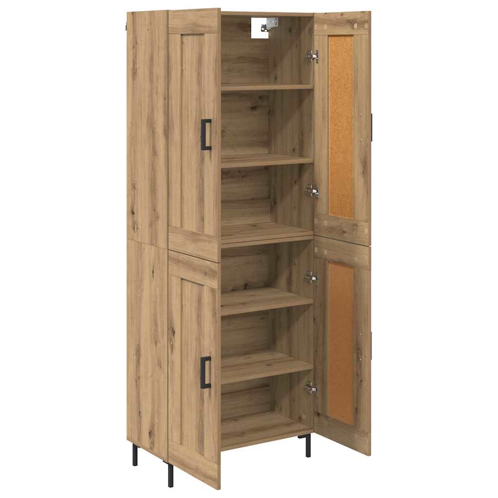 Highboard 2 pcs Artisan Oak 69.5 x 34 x 180 cm Engineered Wood