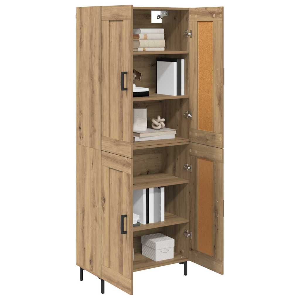 Highboard 2 pcs Artisan Oak 69.5 x 34 x 180 cm Engineered Wood
