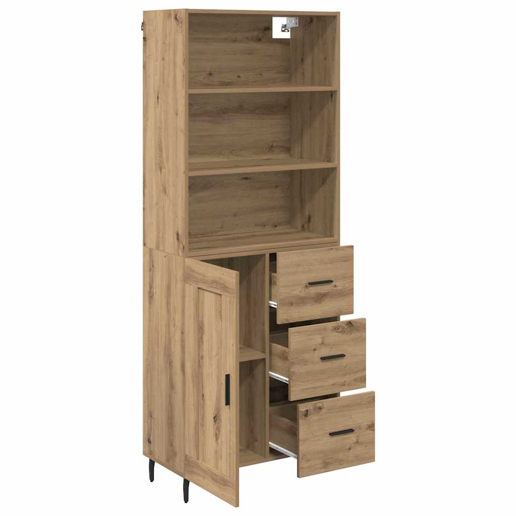 Highboard with Drawer Artisan Oak 69.5 x 34 x 180 cm