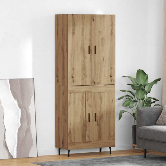 Highboard 2 pcs Artisan Oak 69.5 x 34 x 180 cm Engineered Wood