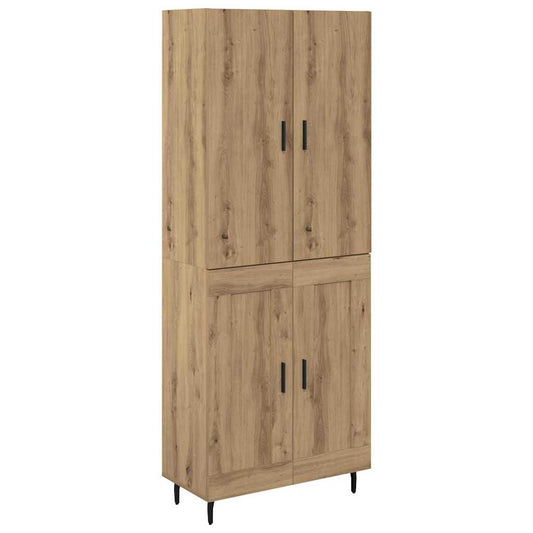 Highboard 2 pcs Artisan Oak 69.5 x 34 x 180 cm Engineered Wood