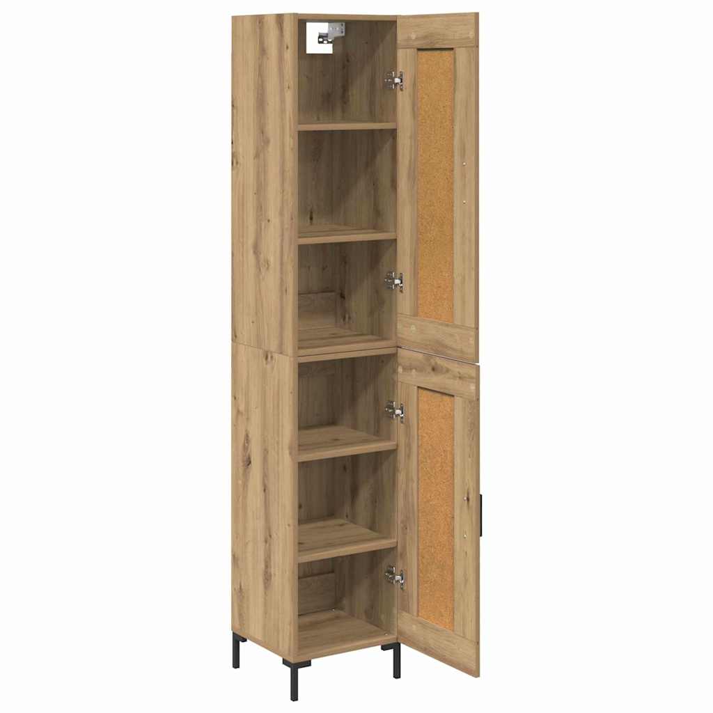 Highboard Artisan Oak 34.5 x 34 x 180 cm Engineered Wood