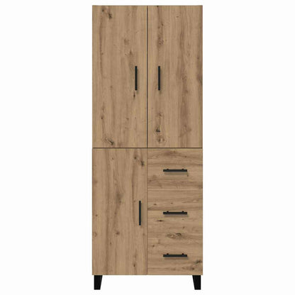 Highboard with Drawer 2 pcs Artisan Oak 69.5 x 34 x 180 cm