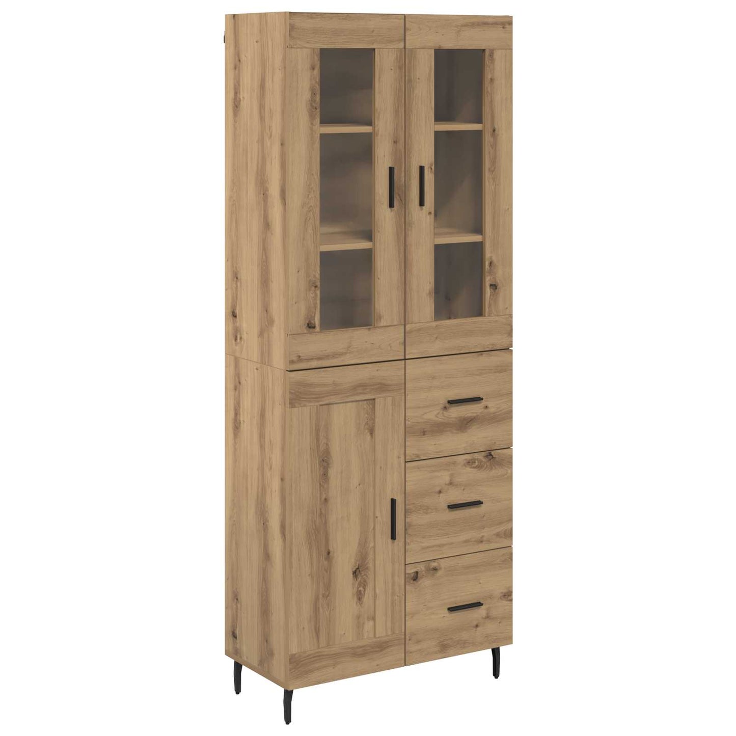 Highboard 2 pcs Artisan Oak 69.5 x 34 x 180 cm Engineered Wood