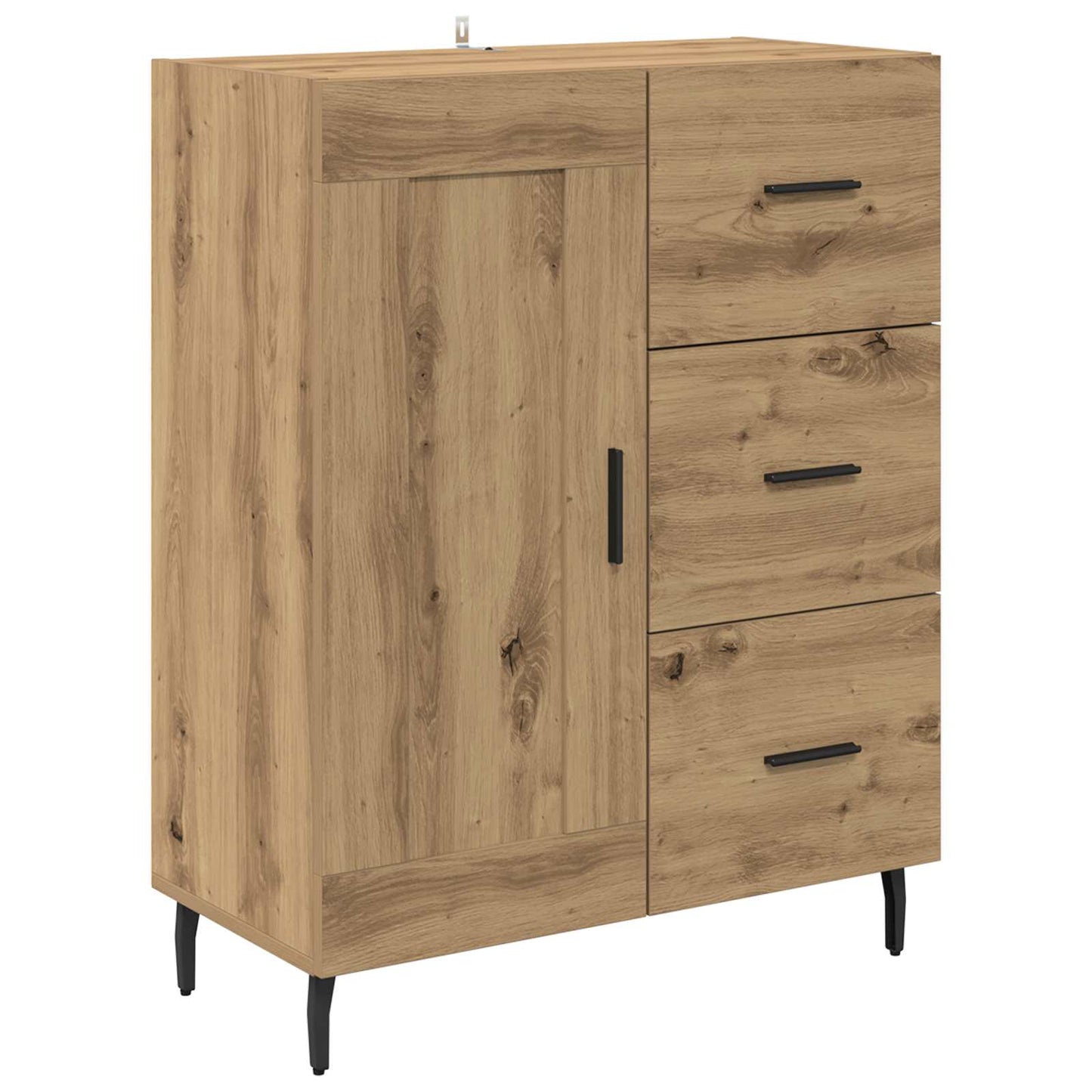 Highboard 2 pcs Artisan Oak 69.5 x 34 x 180 cm Engineered Wood