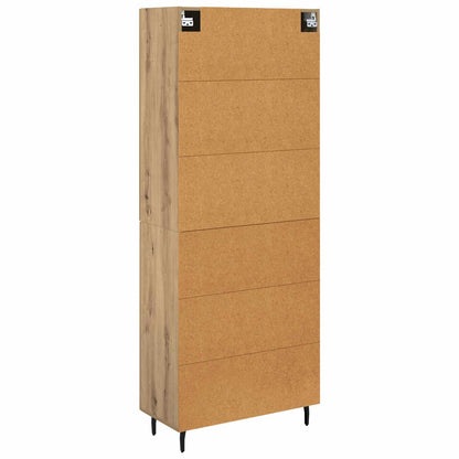 Highboard 2 pcs Artisan Oak 69.5 x 34 x 180 cm Engineered Wood