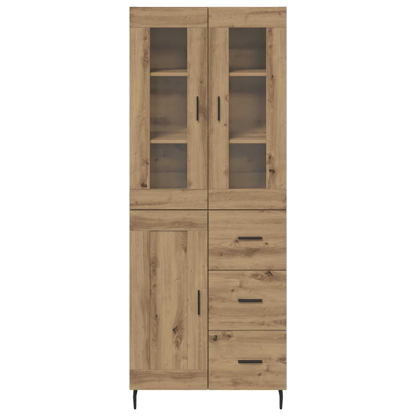 Highboard 2 pcs Artisan Oak 69.5 x 34 x 180 cm Engineered Wood
