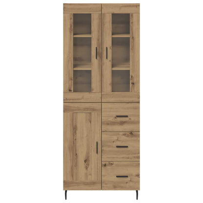 Highboard 2 pcs Artisan Oak 69.5 x 34 x 180 cm Engineered Wood