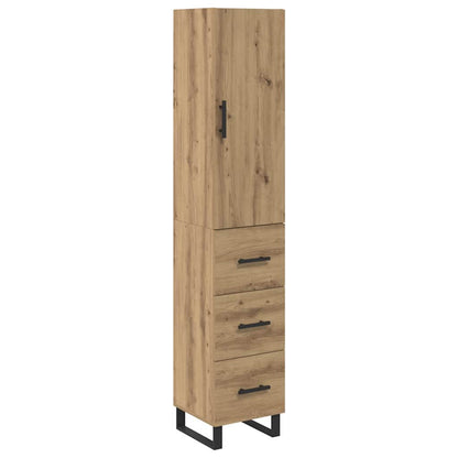Highboard Artisan Oak 34.5 x 34 x 180 cm Engineered Wood