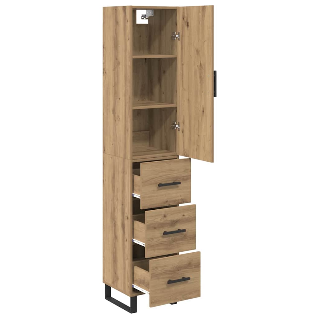 Highboard Artisan Oak 34.5 x 34 x 180 cm Engineered Wood