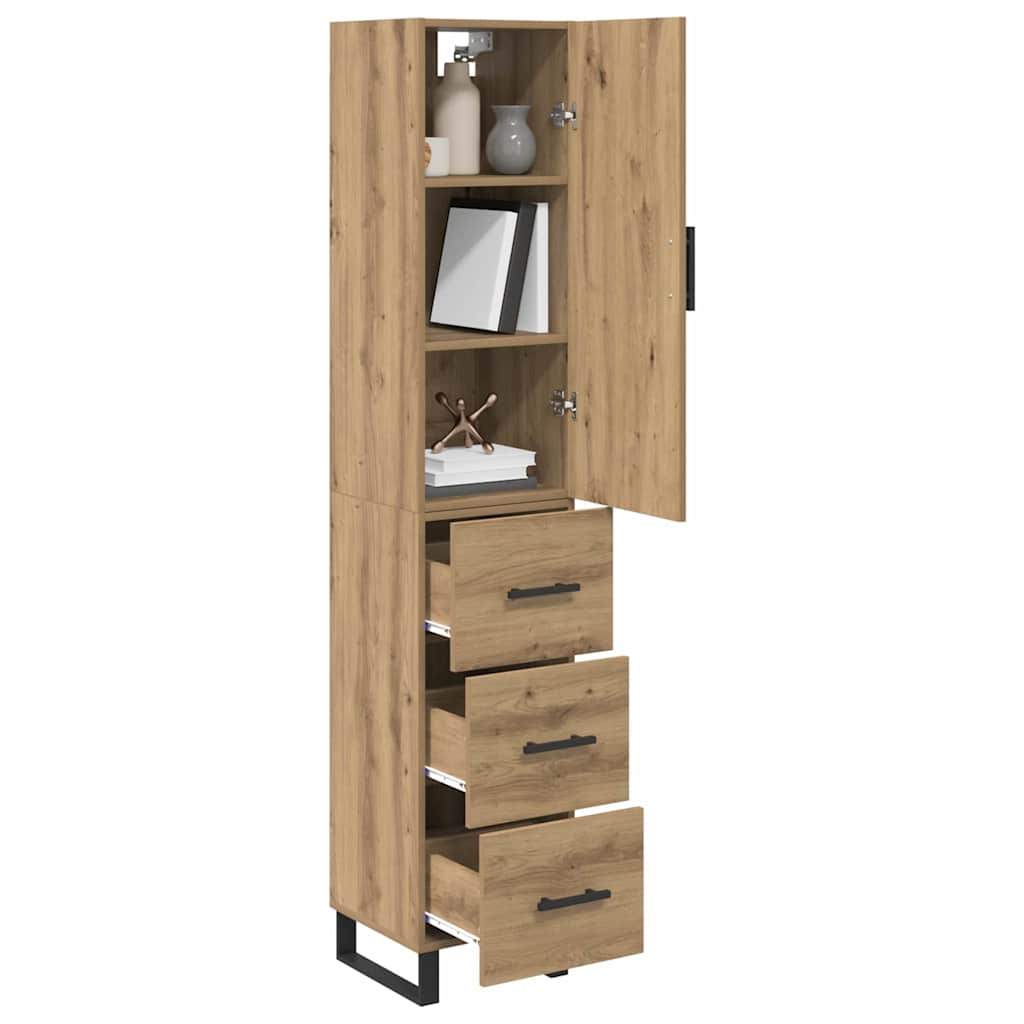 Highboard Artisan Oak 34.5 x 34 x 180 cm Engineered Wood