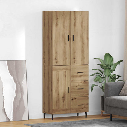 Highboard 2 pcs Artisan Oak 69.5 x 34 x 180 cm Engineered Wood