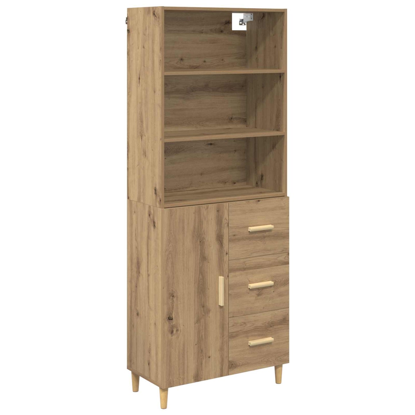 Highboard Artisan Oak 69.5 x 32.5 x 180 cm Engineered Wood