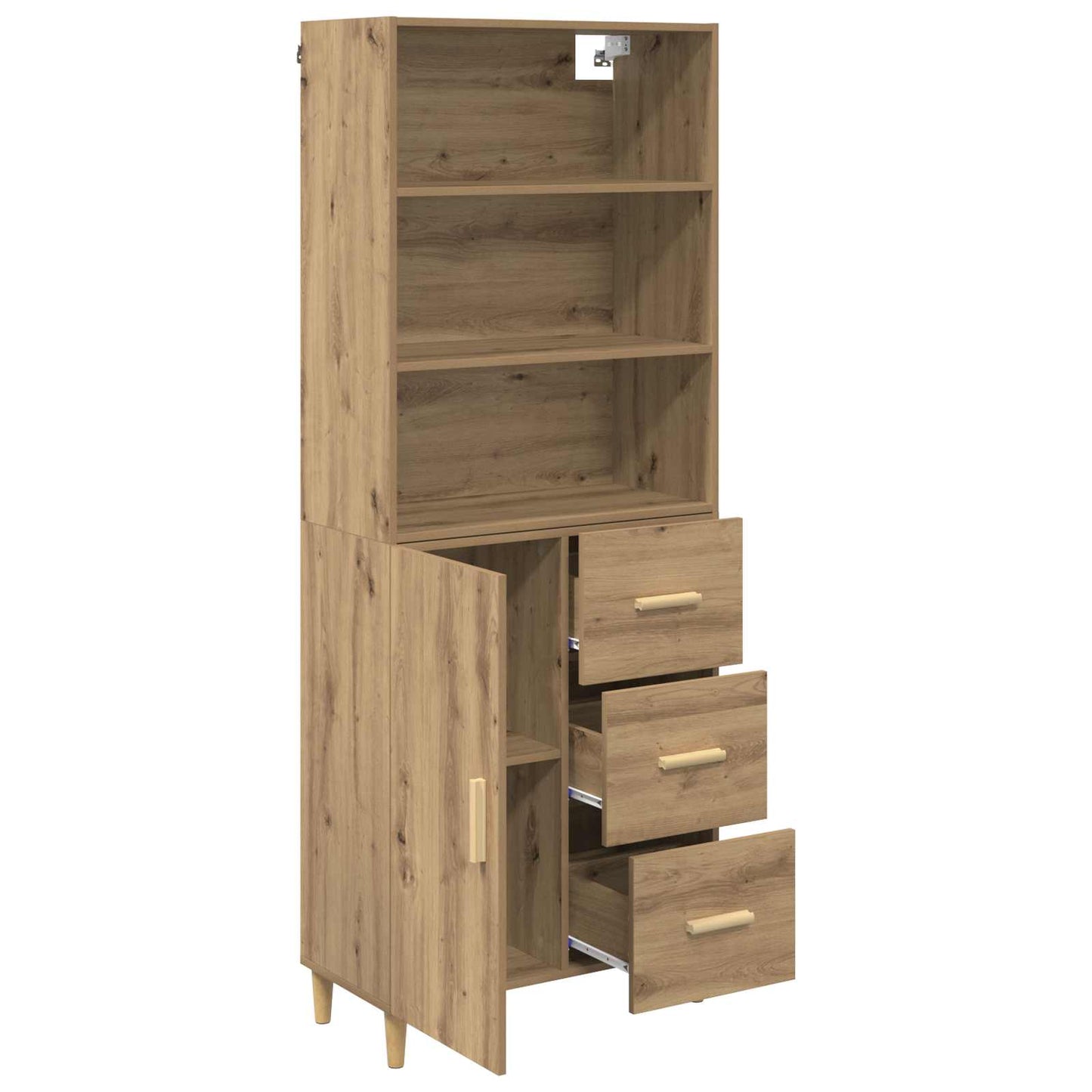 Highboard Artisan Oak 69.5 x 32.5 x 180 cm Engineered Wood
