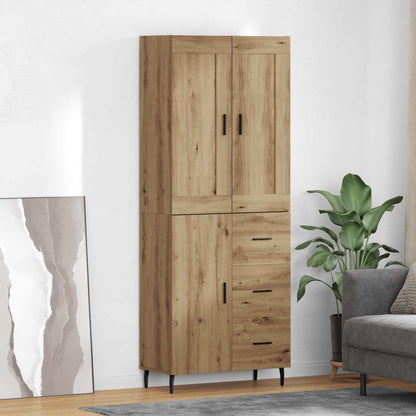 Highboard 2 pcs Artisan Oak 69.5 x 34 x 180 cm Engineered Wood