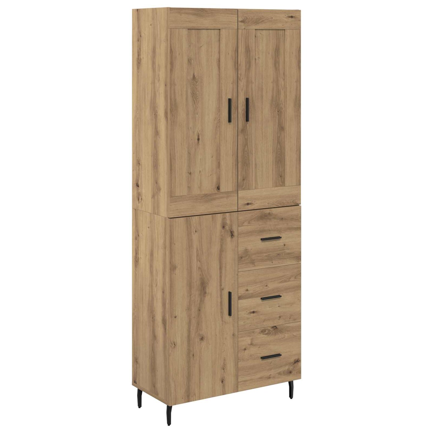 Highboard 2 pcs Artisan Oak 69.5 x 34 x 180 cm Engineered Wood