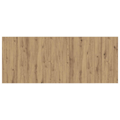 Headboard with Cabinet 3 pcs Artisan Oak Engineered Wood