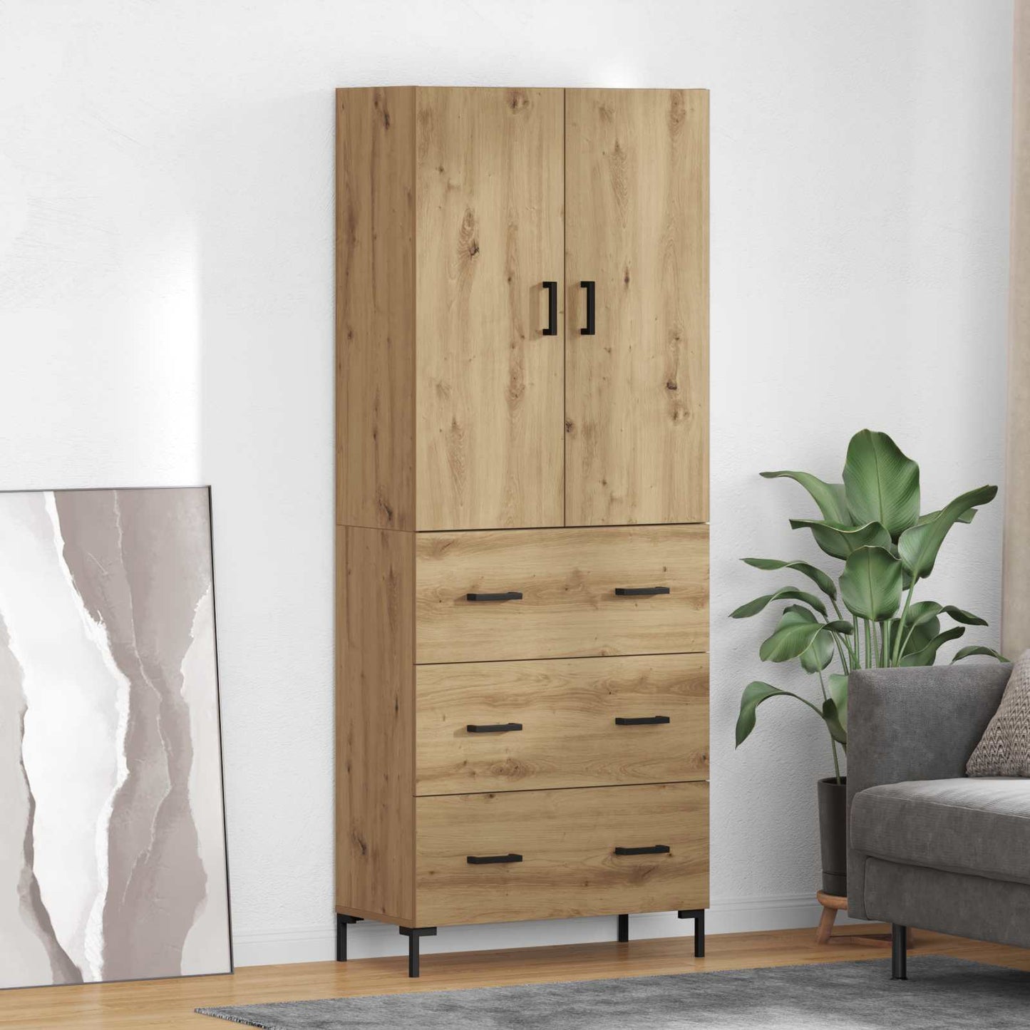 Highboard Artisan Oak 69.5 x 34 x 180 cm Engineered Wood