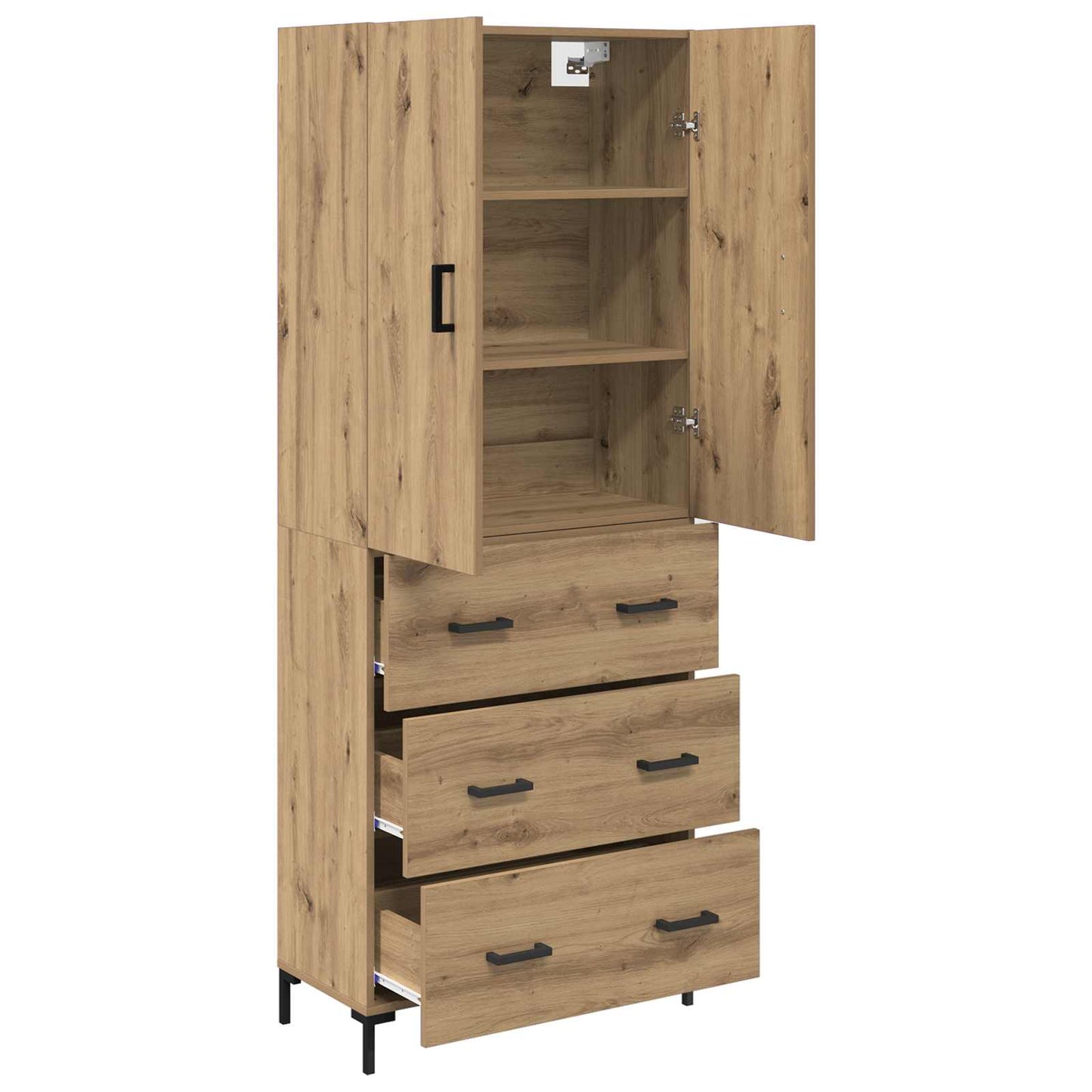 Highboard Artisan Oak 69.5 x 34 x 180 cm Engineered Wood