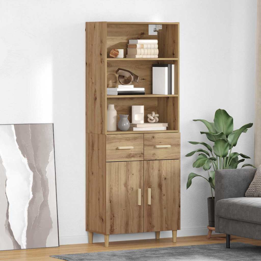 Highboard Artisan Oak 69.5 x 34 x 180 cm Engineered Wood