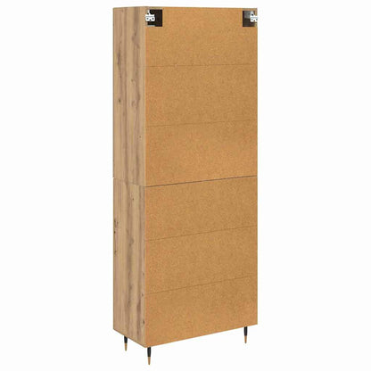 Highboard 2 pcs Artisan Oak Engineered Wood