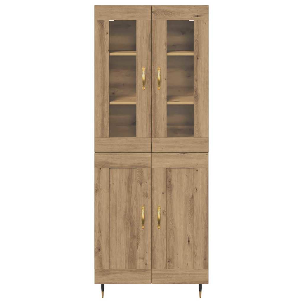 Highboard 2 pcs Artisan Oak Engineered Wood