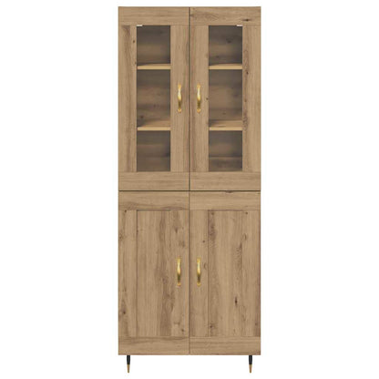 Highboard 2 pcs Artisan Oak Engineered Wood