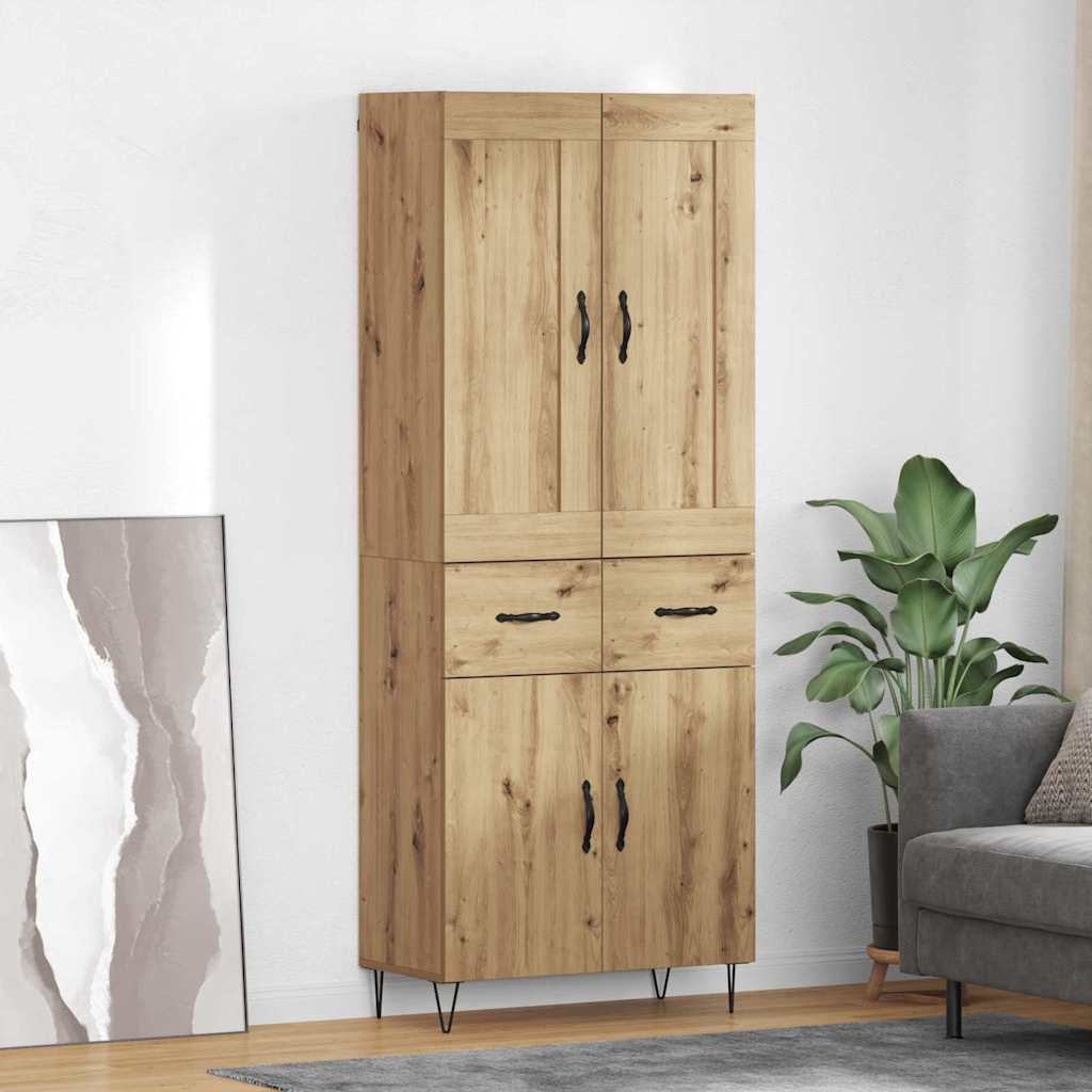 Highboard Artisan Oak 69.5 x 34 x 180 cm Engineered Wood