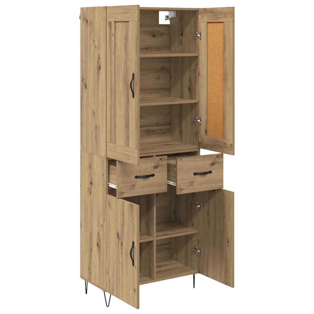 Highboard Artisan Oak 69.5 x 34 x 180 cm Engineered Wood