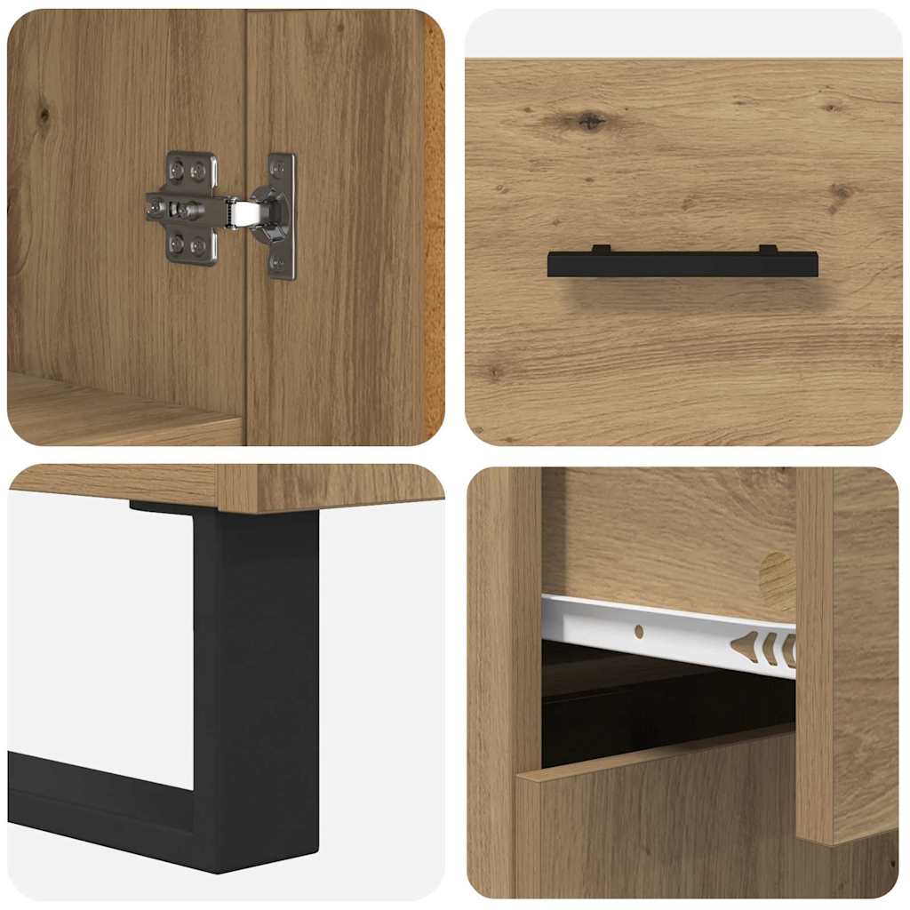 Highboard Artisan Oak 69.5 x 34 x 180 cm Engineered Wood
