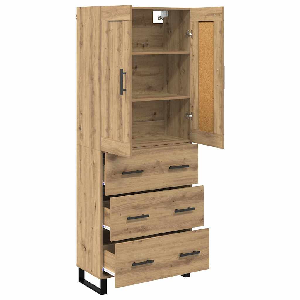Highboard Artisan Oak 69.5 x 34 x 180 cm Engineered Wood